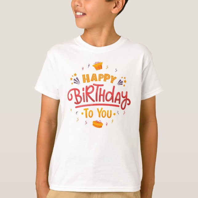 "Cute Birthday T-Shirt for Kids – Celebrate  (Front)