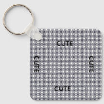 CUTE_ BLACK AND DARK GRAY  KEYCHAIN