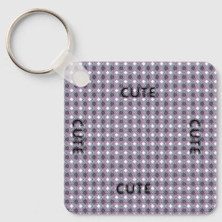 CUTE_ BLACK AND DARK PINK KEYCHAIN