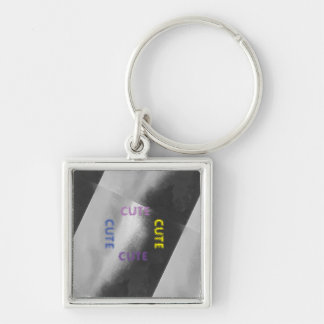 CUTE_ BLACK AND GRAY LIGHT(  Purple Yellow BLUE )  Keychain