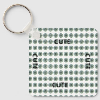 CUTE_ BLACK AND GREEN  KEYCHAIN