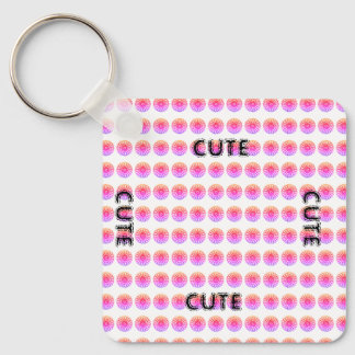 CUTE_ BLACK AND PINK  KEYCHAIN