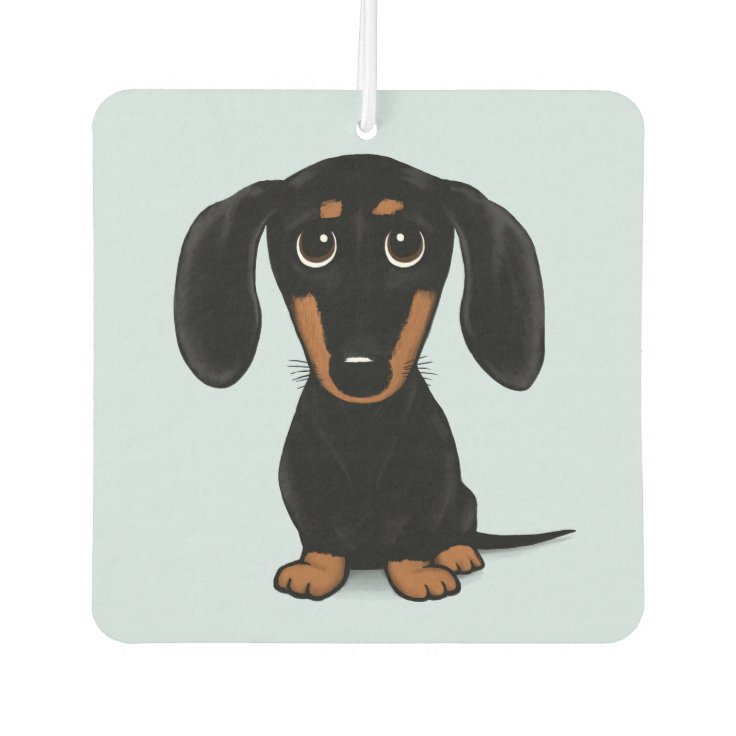 Cute Black and Tan Dachshund | Cartoon Wiener Dog Air Freshener | Zazzle Cute Black and Tan Dachshund | Cartoon Wiener Dog Air Freshener | Zazzle