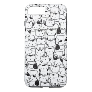 Cute Black And White Cats Case-Mate iPhone Case