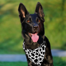 Cute Black and White Cow Print