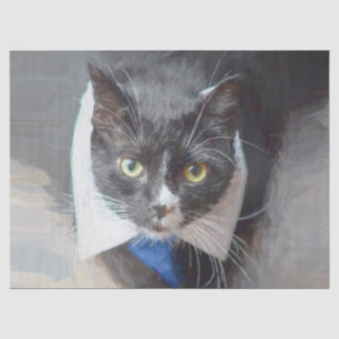 Cute Black And White Decoupage Tissue Paper