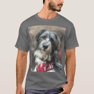 Cute Black and White Doodle Dog T-Shirt