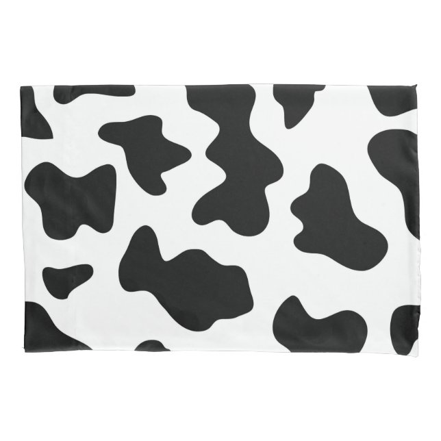 Cute black and white farm animal  cow print  pillowcase (Front-Left)