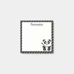 Cute Black And White Panda Post-it Notes