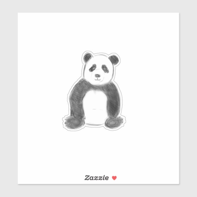 Cute black and white panda sketch (Sheet)