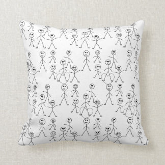 Stick Figures Decorative Pillows Zazzle.ca