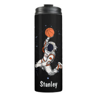 Cute Black Astronaut Outer Space Galaxy Basketball