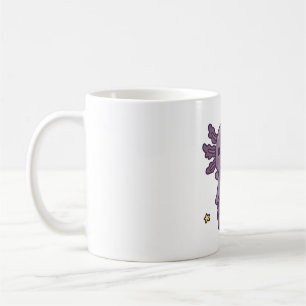 Cute Black Axolotl With Crescent Moon Symbol Coffee Mug