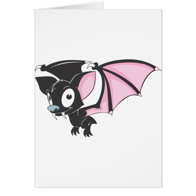 Cute Black Bat Vampire Cartoon Shirt (Front)