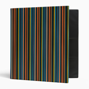 Cute black blue stripes binder