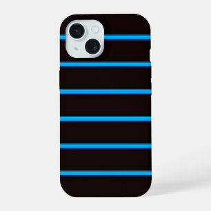 Cute black bluesky stripes iPhone 15 case