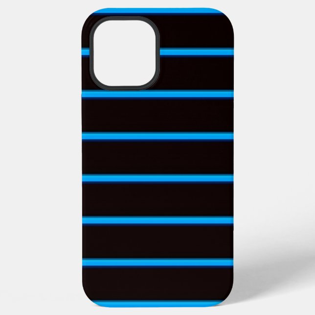 Cute black bluesky stripes iPhone case (Back)
