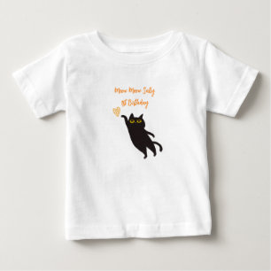 Cute Black Cat Baby T-Shirt