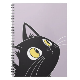 Cute Black Cat Cartoon – Kids Notebook