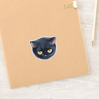 Cute Black Cat Face