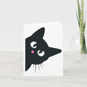 Cute Black Cat Halloween Costume Kitten Kids Toddl Card