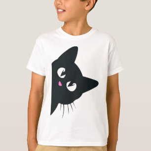 Cute Black Cat Halloween Costume Kitten Kids Toddl T-Shirt