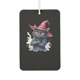 Cute Black Cat in Witch Hat � Magical Halloween Ar Air Freshener
