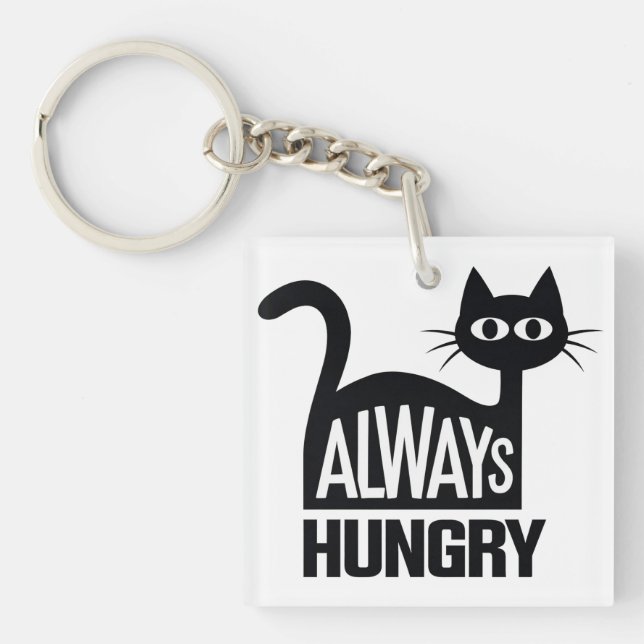 Cute Black cat Keychain (Front)