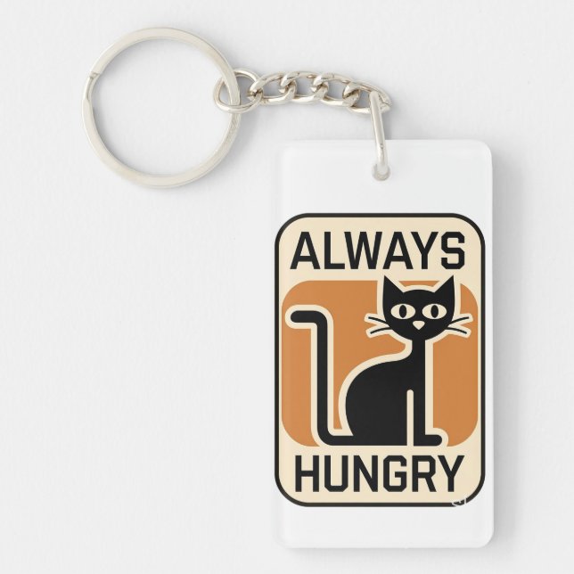 Cute Black cat Keychain (Front)