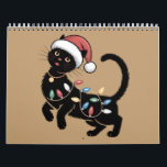 Cute Black Cat Lover Christmas Mom Gift Holiday    Calendar<br><div class="desc">Cute Black Cat Lover Christmas Mom Gift Holiday</div>