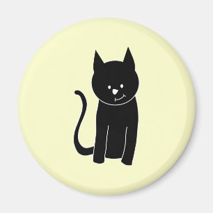 Cute Black Cat Magnet