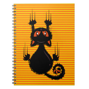 Cute black cat notebook