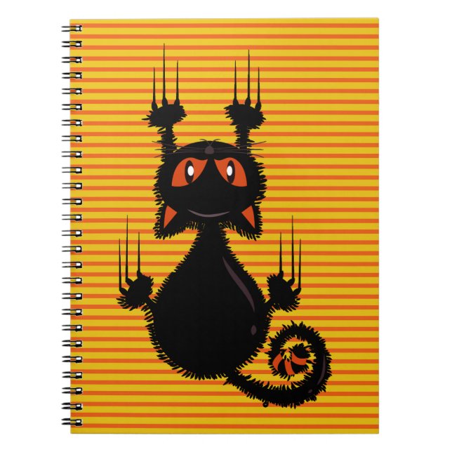 Cute black cat notebook (Front)