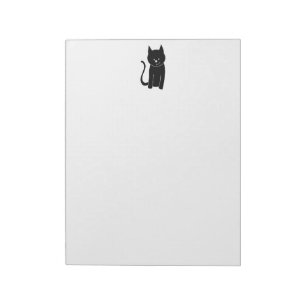 Cute Black Cat Notepad