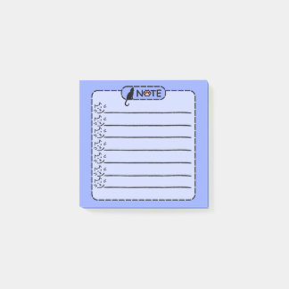 Cute Black Cat Personalized Post-it Notes