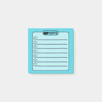Cute Black Cat Personalized Post-it Notes