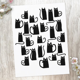 Cute Black Cat Postcard