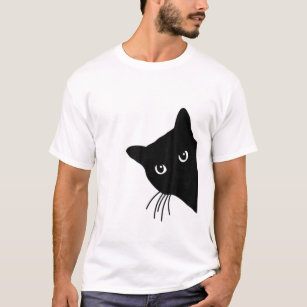 Peeking top cat shirt
