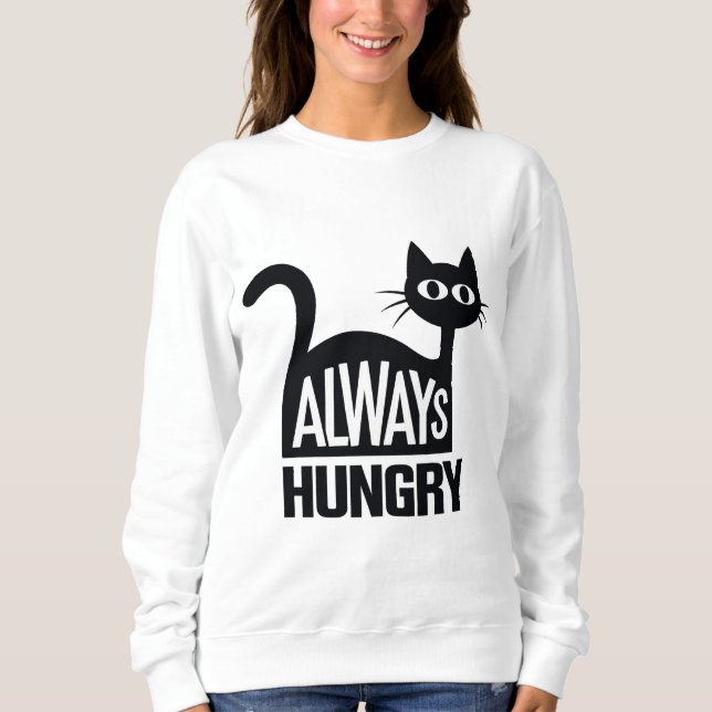 Cute Black cat Sweatshirt (Front)