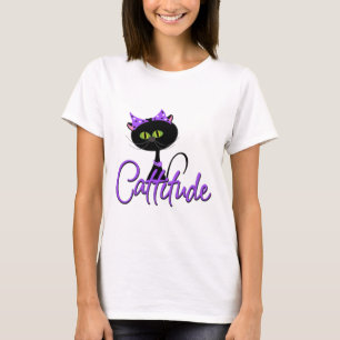 Cute Black Cat T-shirt