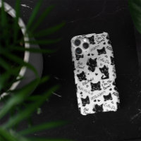 Cute Black Cats and Sayings Pattern