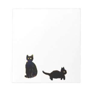 Cute Black Cats Art Notepad