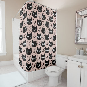Cute Black Cats & Celestial Halloween