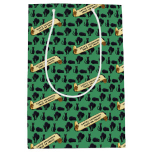 Cute Black Cats Happy Halloween! Trick Or Treat? Medium Gift Bag