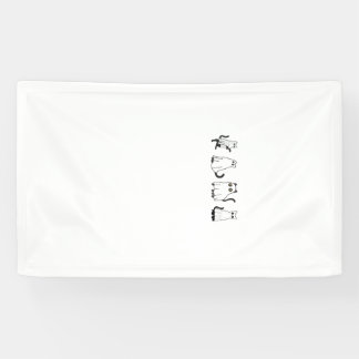 Cute Black Cats in Ghost Costume Women and Men Hal Banner