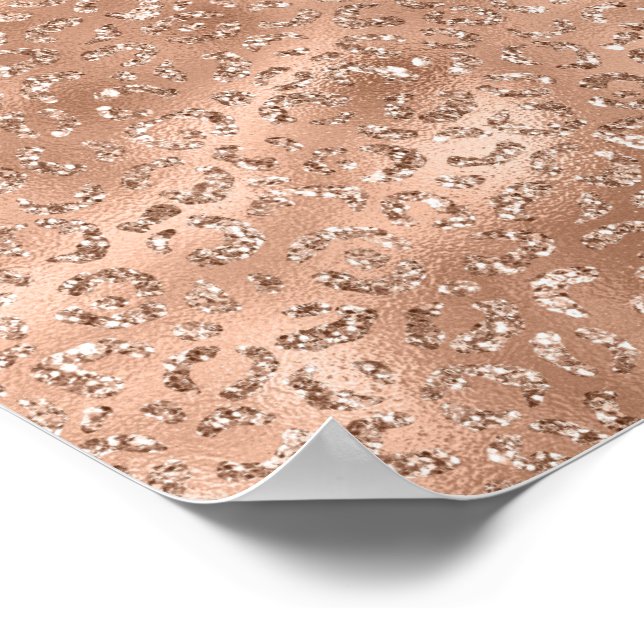 Cute Black Cheetah Leopard Skin Print Pattern (Corner)