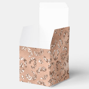 Cute Black Cheetah Leopard Skin Print Pattern Favor Box