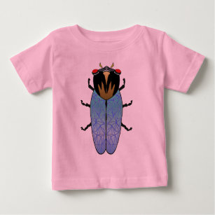 Cute Black Cicada Baby T-Shirt
