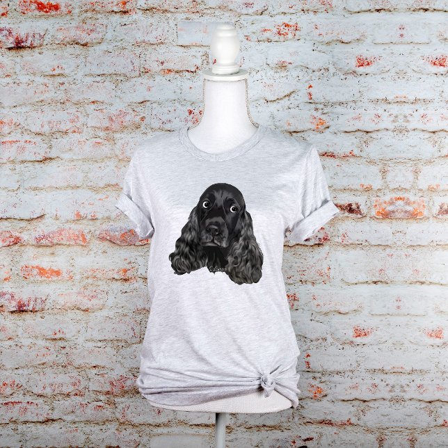 Cute Black Cocker Spaniel T-Shirt (Creator Uploaded)
