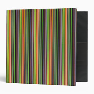 Cute black colourful stripes binder